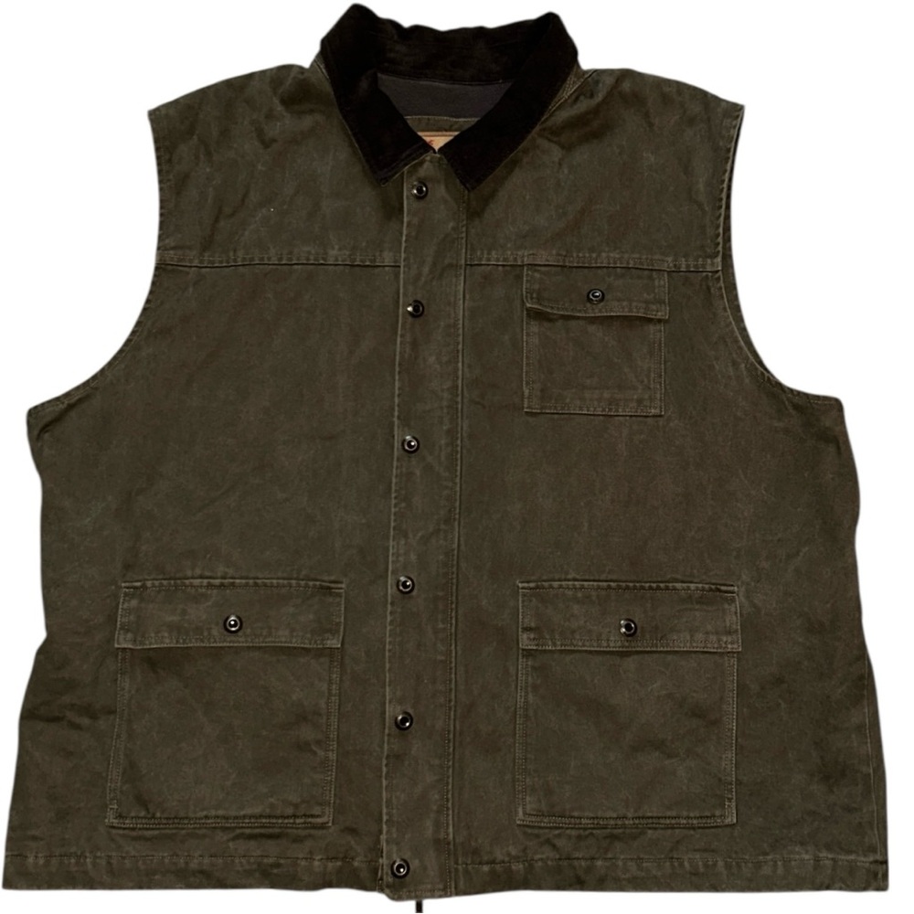 The Vermont Country Store Original Vermont Cotton Twill Barn Coat Vest Size 3X